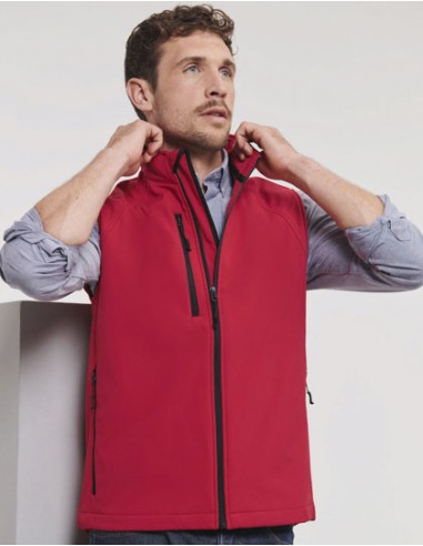 RUS-0R141M0-Mens Softshell Gilet